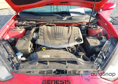 2013 Hyundai Genesis 3.8 Track z USA, uszkodzony, nr VIN KMHHU6KJ1DU112624